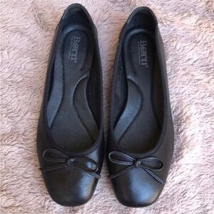 Børn leather Women's Black Ballet Flats